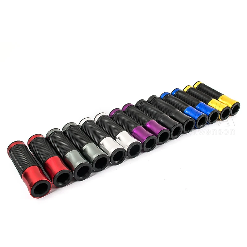 Aluminum Rubber 7/8 inch 22mm Motorcycle Grips Hand Grips Handlebar Universal Pit Bike Motocross Motorbike Multi Colors