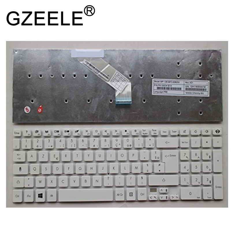 

GZEELE Azerty keyboard white FR for packard bell easynote LV11HC LV44HC LS11HR LS11SB FRENCH version white