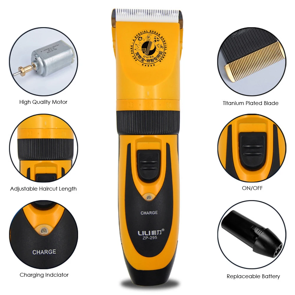 lili ZP295 35W Electric Scissors Professional Pet Hair Trimmer Animals Grooming Clippers Dog Hair Trimmer Cutters 110-240V AC