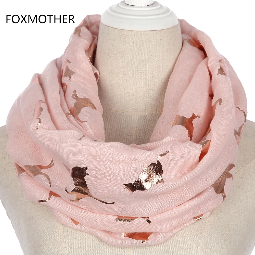 FOXMOTHER-bufanda para mujer, chal brillante, Color rosa, gris, azul marino, dorado, metálico, regalo para madre