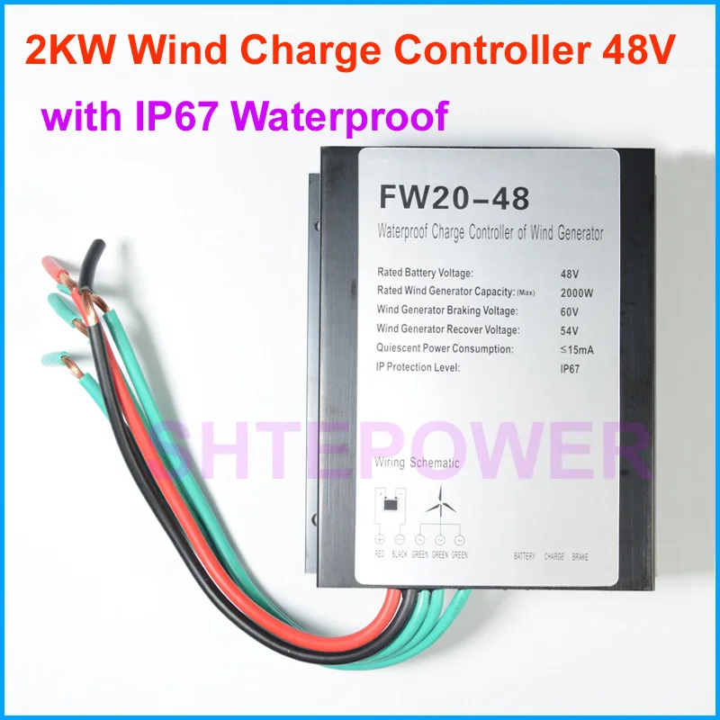 2KW 48V wind generator for Vertical Wind Turbines application with 48V AC wind controller Three Phase AC permanent magnet