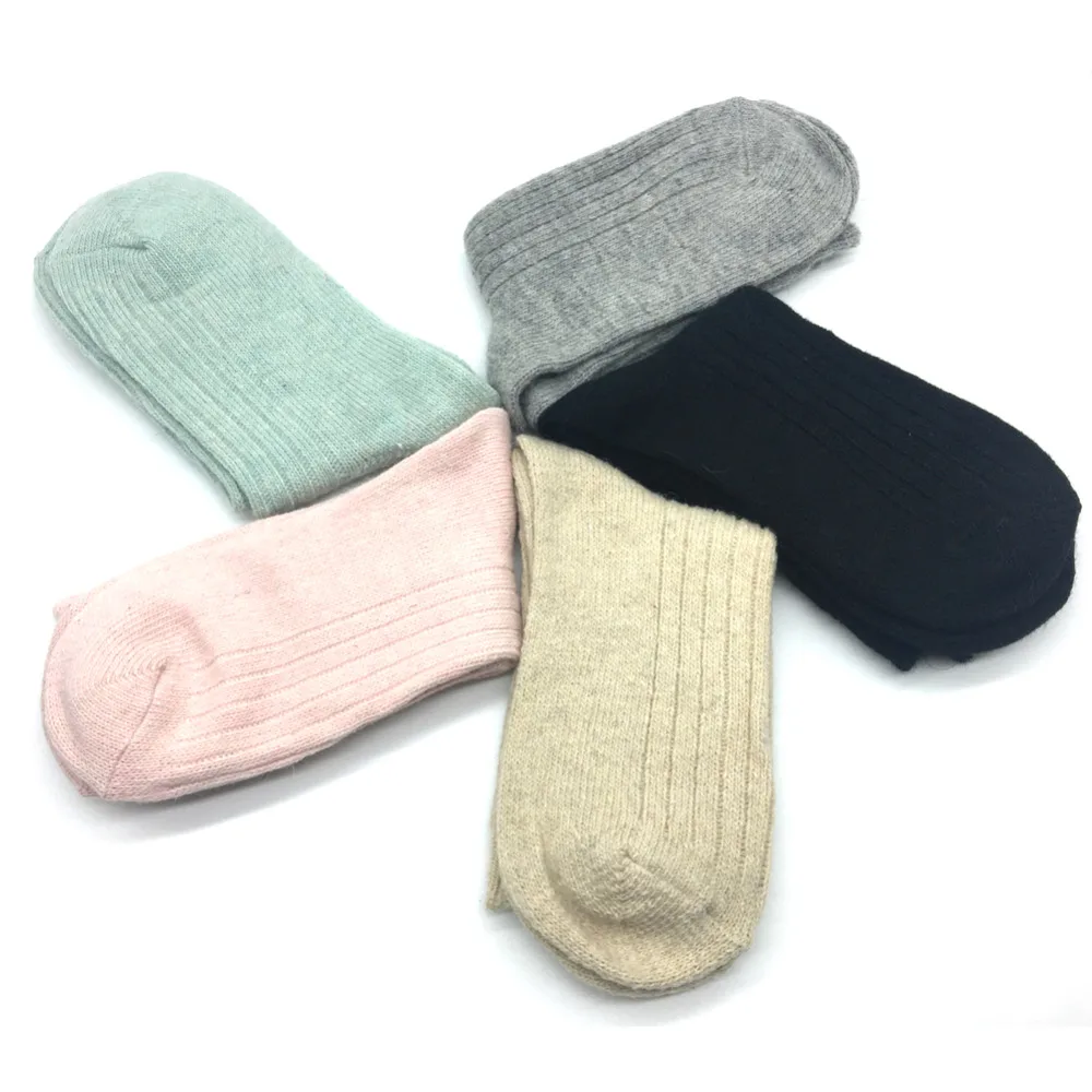 5 Pairs/Lot Wool Socks Women Thick  Winter Warm Cashmere Socks Ladies Girls