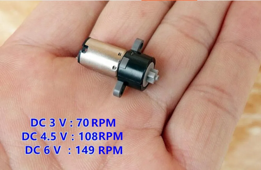 10pcs Micro gear motor DC3V-6V beauty equipment Planetary geared motors miniature robot 70RPM electric motor for DIY toy cars