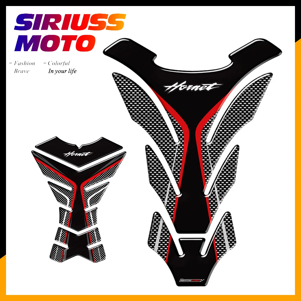 

3D Carbon-look Motorcycle Tank Pad Protector Decal Stickers Case for Honda Hornet CB600F CB650F CB250 CB1000R