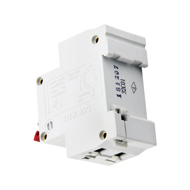 DELIXI RCBO Double-in and Double-out Earth Leakage Protector DZ47PLEY CDB3LE 6A 10A 16A 20A 25A 32A 40A Circuit Breaker