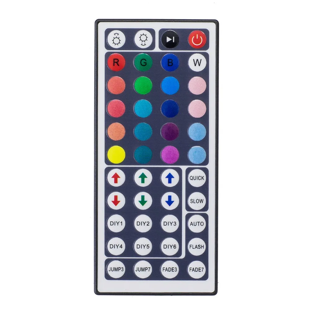 Controlador de led 44 teclas led ir rgb controler led luzes controlador ir remoto dimmer dc12v 6a para rgb 3528 5050 led tira