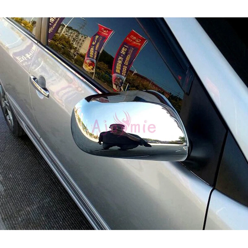 Chrome Car Styling Door Mirror Cover Overlay 2005 2006 2007 2008 2009 2010 2011 2012 For Toyota Yaris Accessories