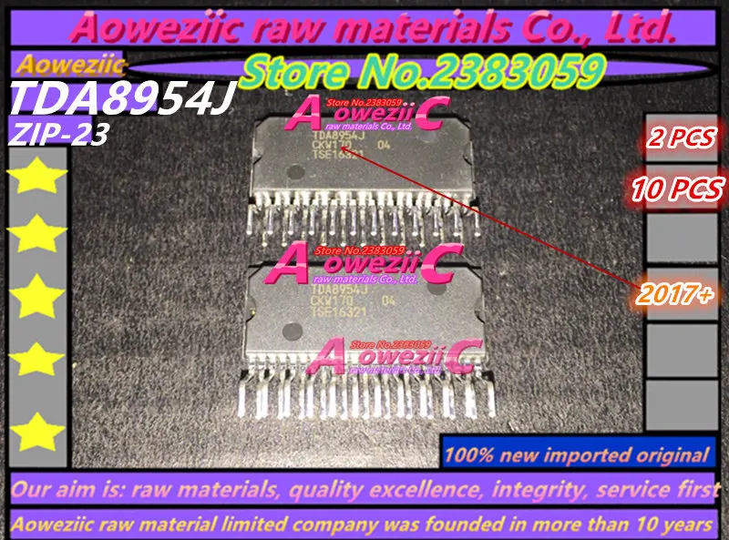 Aoweziic 2017+ 100% new imported original  TDA8954J TDA8954 ZIP-23 audio power amplifier module chip