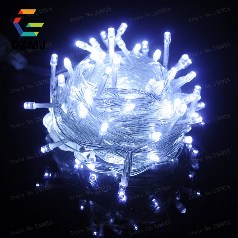 50M 400 LED String Fairy Light AC220V impermeabile esterno colorato Led natale luce di natale per matrimonio festa di natale