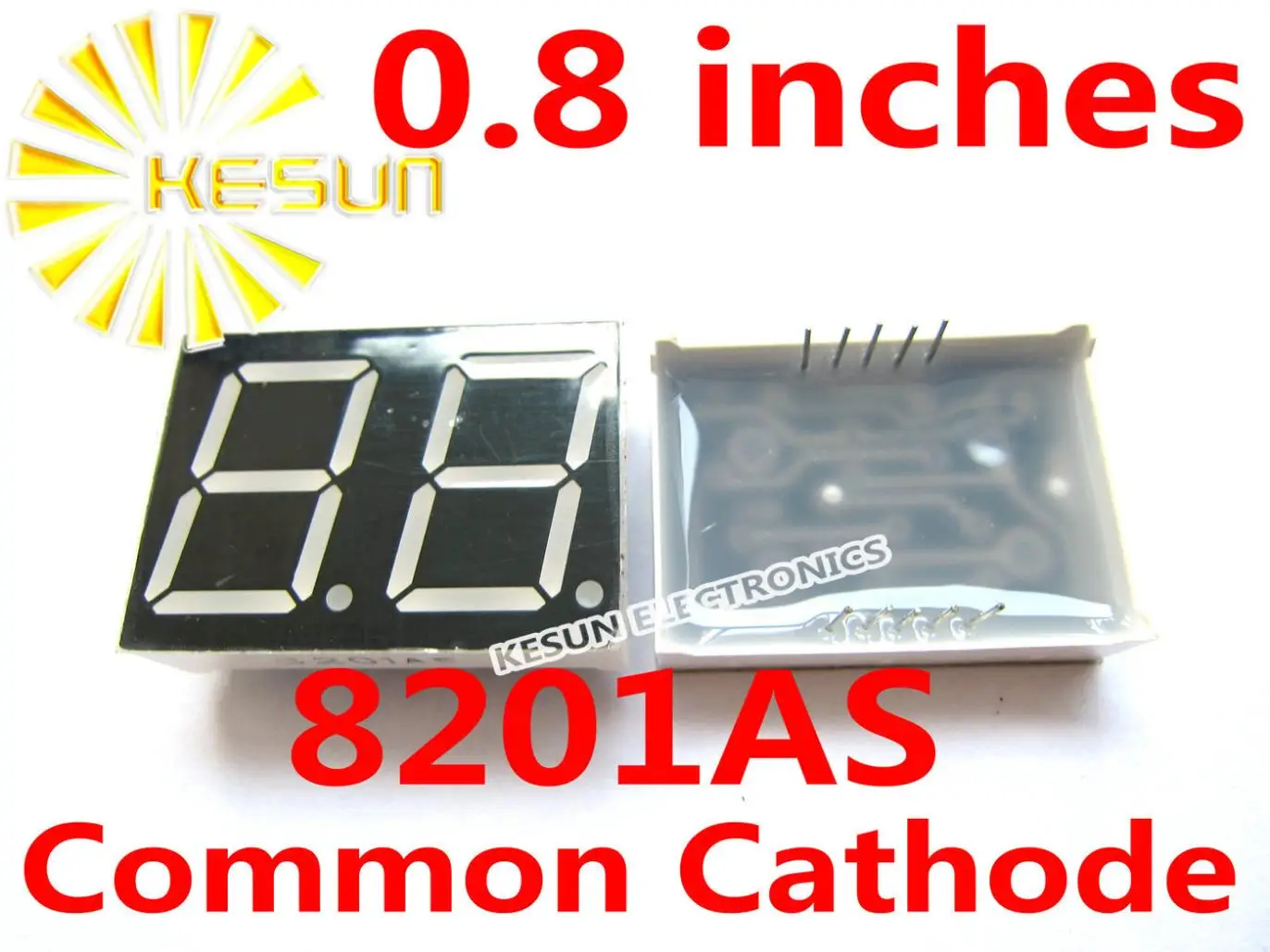 gratis 10 pcs x 08 polegadas red common cathode anodo 8201as 8201bs tubo digital modulo de display led contas de luz 01