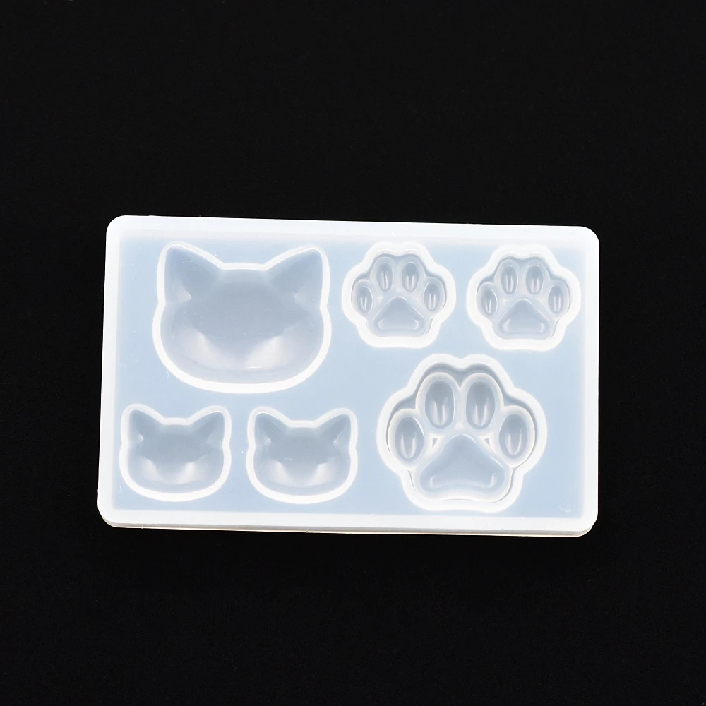 SNASAN Cat Paw Claw Heart Moon Star Silicone Mold Handmade DIY Jewelry Making Epoxy Resin Silicone Casting Mould — zdjęcie 3