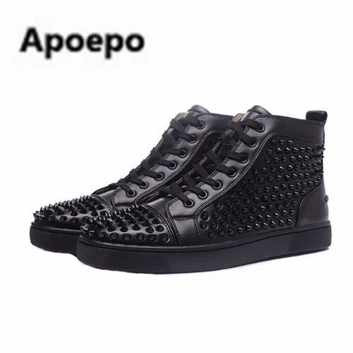 

sales Golden Spike Sneakers Shoes Sneakskin Leather Women Casual Shoes Studded Lace Up Luxury Designer Brand Flat Shoes Women