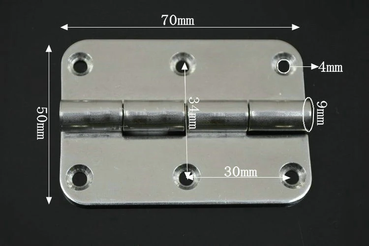 Thickening 304 Stainless Steel Hinge 70*50*2mm Hinges of Industrial Machinery and Equipment 10PCS