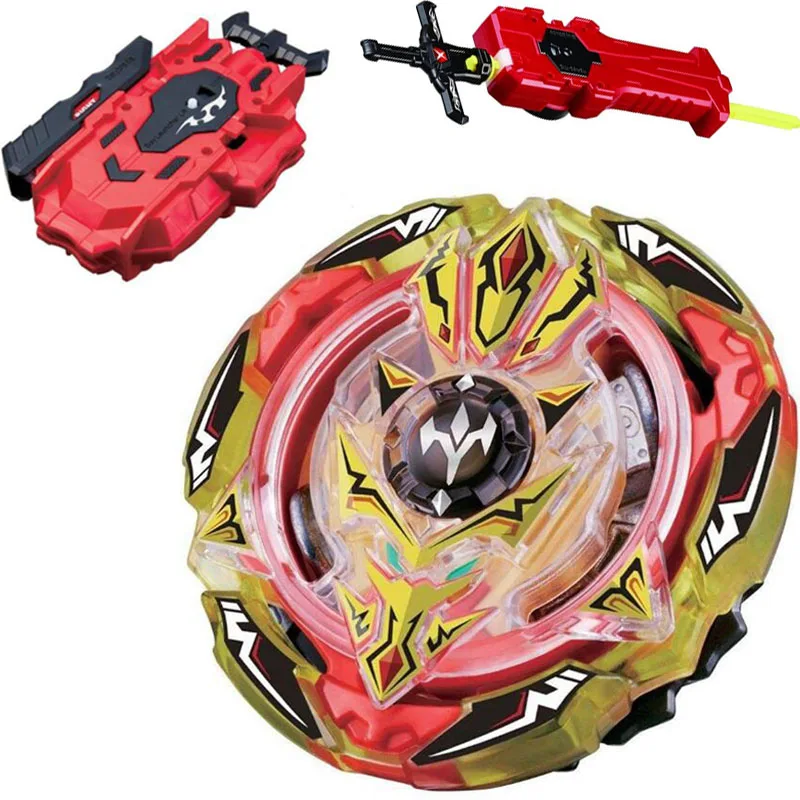Spinning Top Nightmare Longinus / Luinor STARTER w Launcher B-97 + LR RED Launcher and Sword Launcher