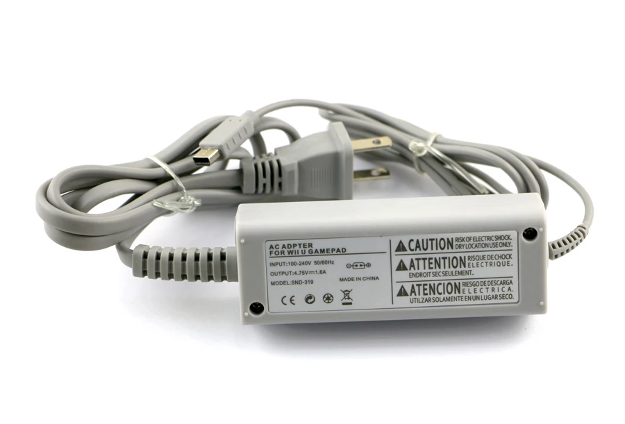 10pcs/lot NEW AC 100V-240V EU US Plug Wall AC Adapter Power Charger For Nintendo For Wii U Gamepad Controller view 4