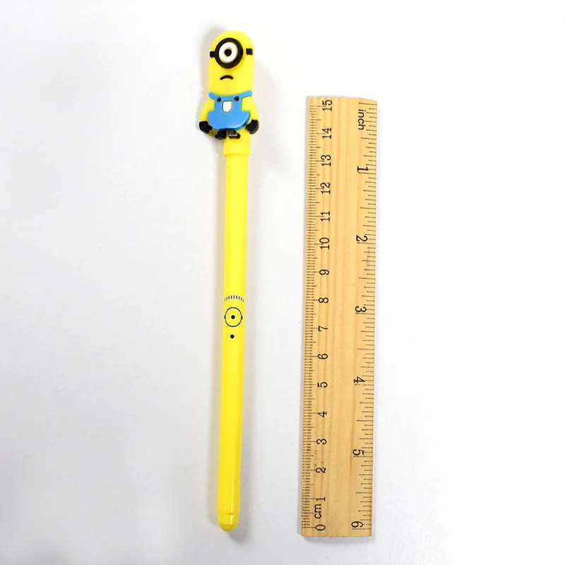 40 Pcs Cute Yellow Single-eyed Black Gel Pens for Student stationery Cartoon Pen Kawaii School Supplies