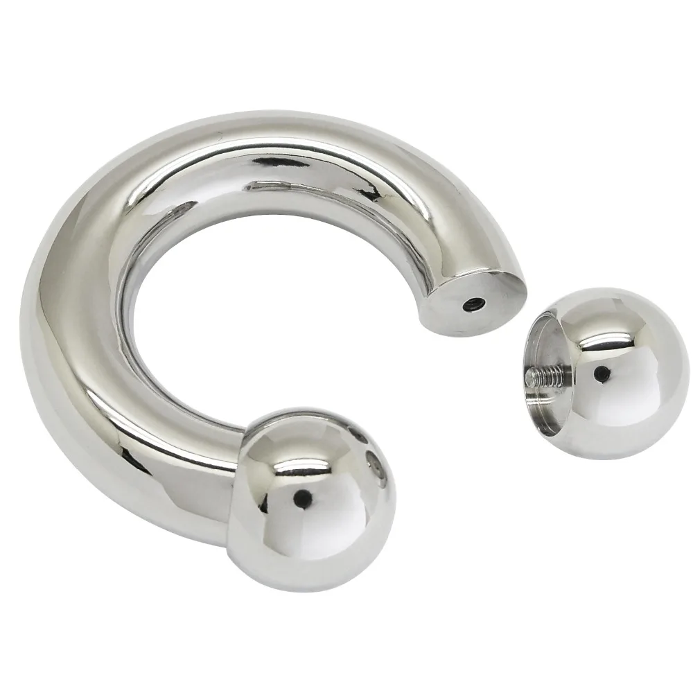 10mm thick 316L stainless steel body piercing jewelry circular barbell piercing ring body jewelry