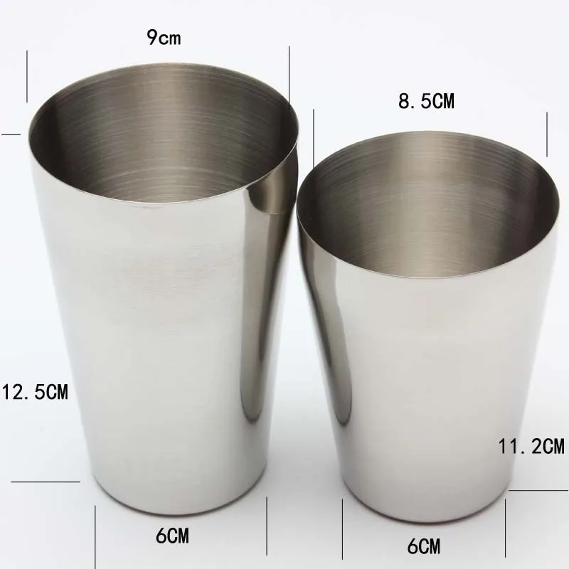 UPORS 2Pcs/Set Boston Shaker 750/600/450ml Stainless Steel Cocktail Shaker Bartender Tool Cocktail Boston Shaker Bar Accessories