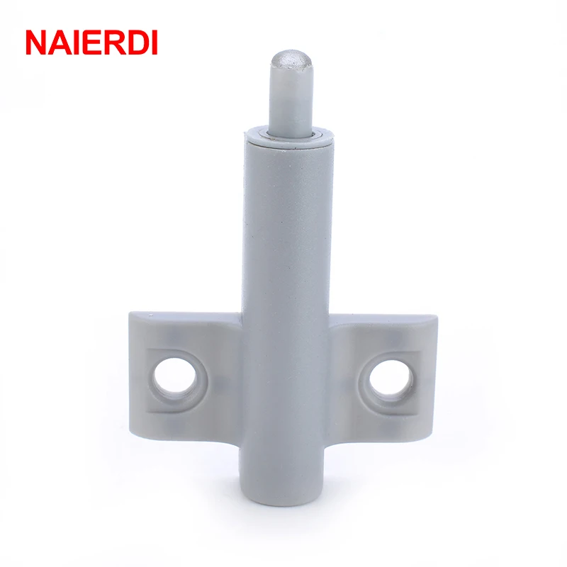 NAIERDI 5Set/Lot Gray White Kitchen Cabinet Door Stop Drawer Soft Quiet Close Closer Damper Buffer Cabinet Catches With Screws