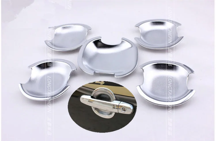 For Toyota RAV4 5 Door 2006 2007 2008 2009 2010 2011 2012 2013 Abs Chrome Car door handle Cup Bowl covers car accessories