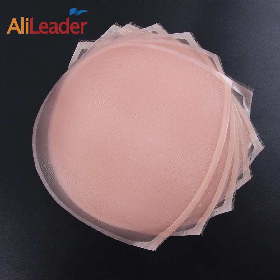 Alileaser 모노 네트 가발 제작용 레이스 가발, 베이지 컬러, 파운데이션 헤어 액세서리, 고품질