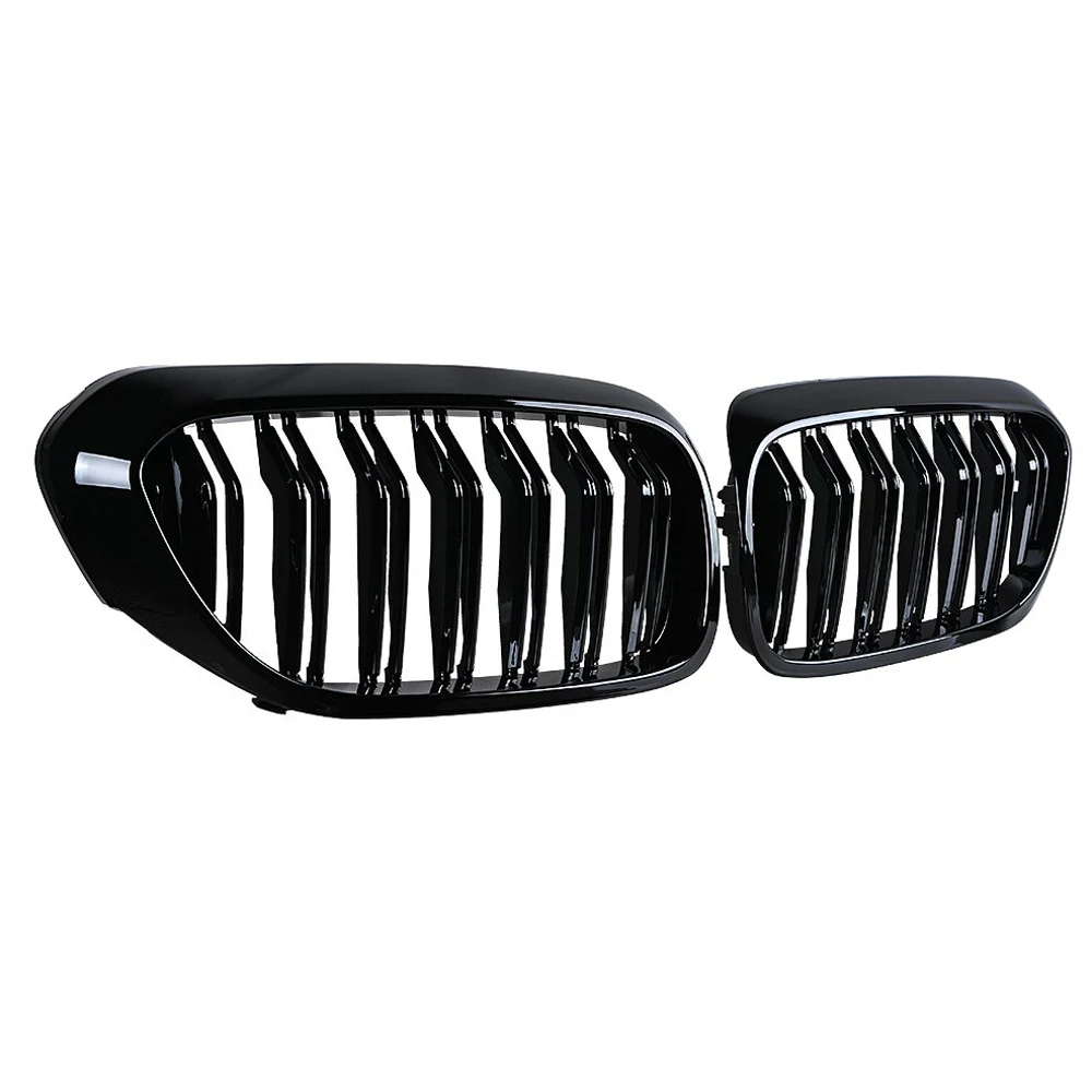 Front Bumper Kidney Grille Grill For BMW G30 G31 5 Series 525I 530I 540I 550I M5 With M-Performance Black Line Kidney Matt Black