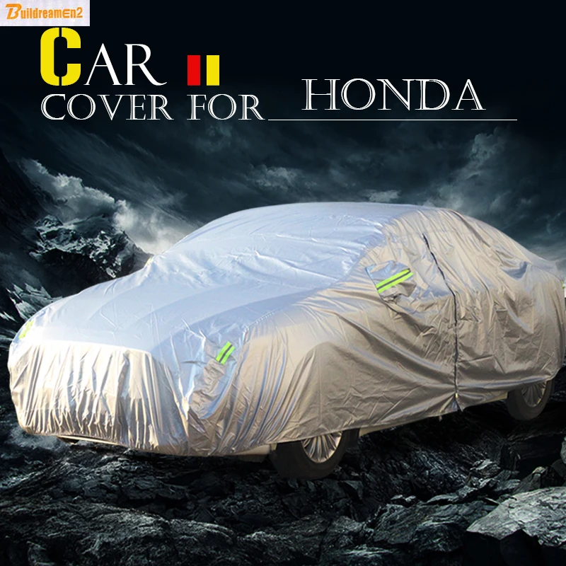 Buildreamen2 Car Cover Sun Shade Rain Snow Resistant Cover Waterproof For Honda Spirior Crider Vezel Everus Greiz CR-X Accord