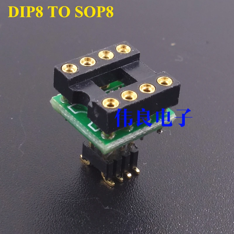 1 piece PCB for  Plug-in op amp to  patch op amp DIP8 to sop8