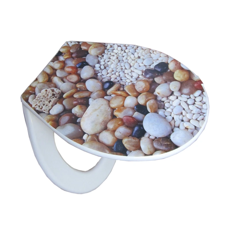 toilet seat cover set hot sales fashion bathroom toilet lid cover standard closing 2020 high quality colorful  pp  toilet seat