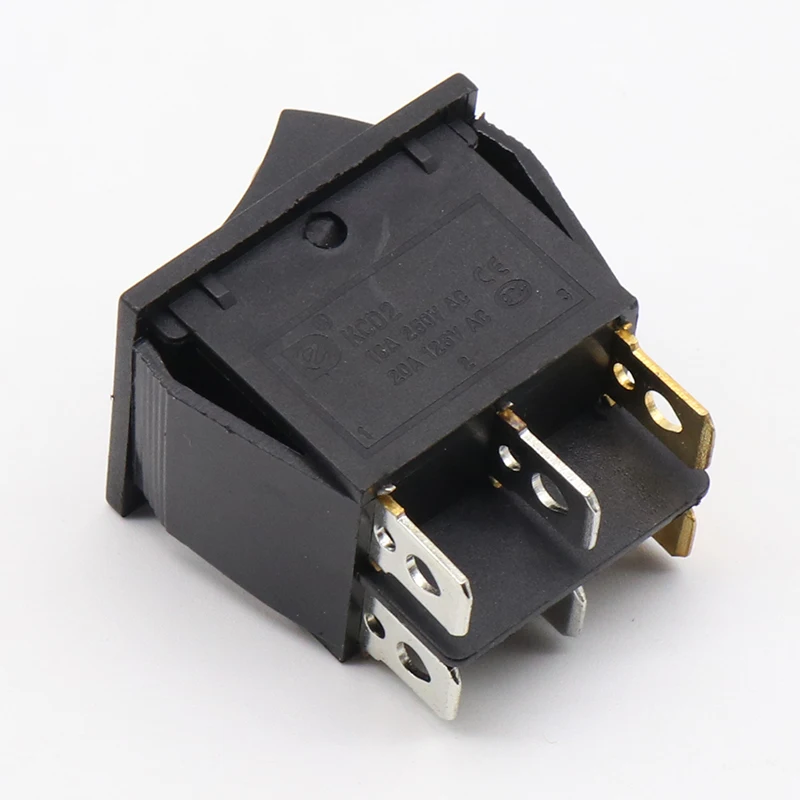 1PCS Rocker switch belt cat-eye switch two gang switch double switch