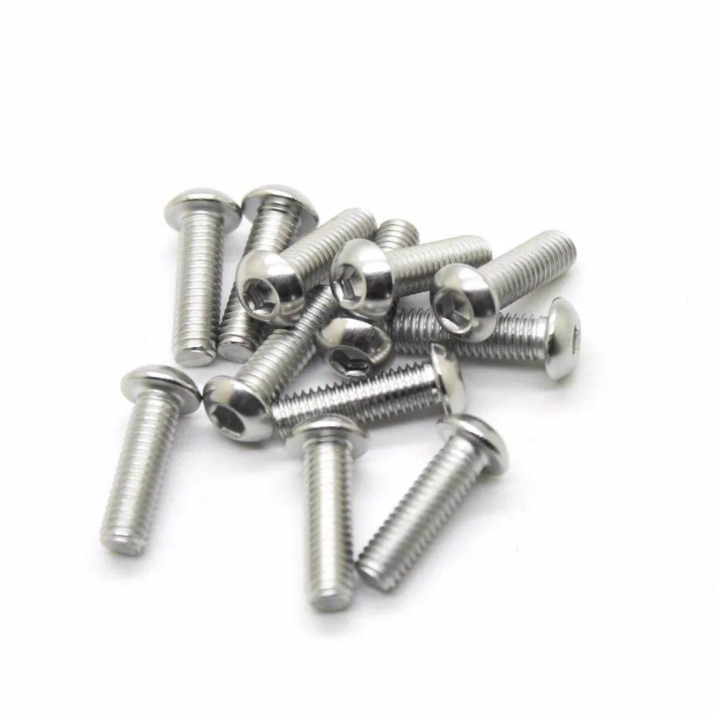 304 stainless steel plate hex head cap screws mushroom head hexagonal bolts M6*6/10/12/14/16/18/20/25/30/35/40/45/50