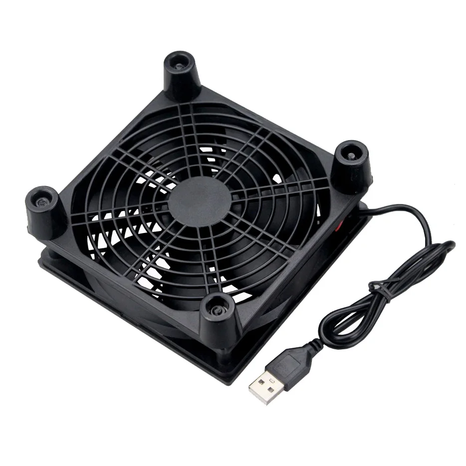 2 chiếc Gdstime Bi 120 MM Beraing TIVI BOX PC Router Không Dây Quạt Tản nhiệt 120x120x25mm USB 5 V 2000 VÒNG/PHÚT DIY Cooer Quạt