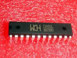 شحن مجاني! 2 قطعة CH451L CH451 WCH رقاقة IC DIP-24