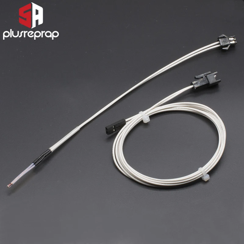 

100K ohm NTC 3950 Thermistor Sensor Simple Replacement B end Line with Dupont Cable 3D Printer Parts Temperature Sensor