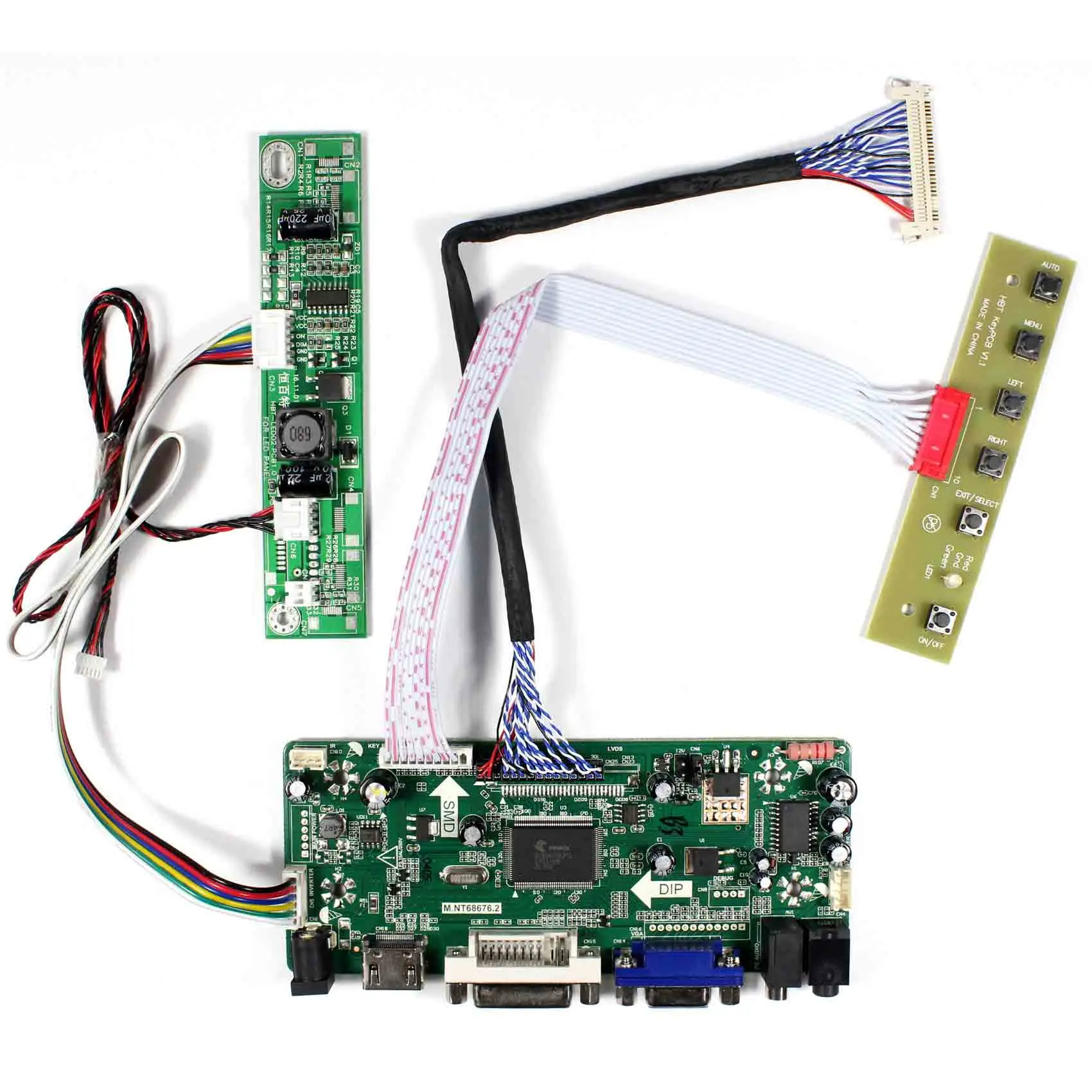 

HD MI+DVI+VGA+Audio LCD Control Board For 21.5inch M215HW03-V1 V2 M215HGE-L23 T215HVN01.0 M215HTN01.1 LCD