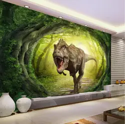 Özel duvar kağıdı 3D dinozor dünya manzara orman TV zemin ev dekoratif arka plan duvar fotoğraf 3d duvar kağıdı Beibehang