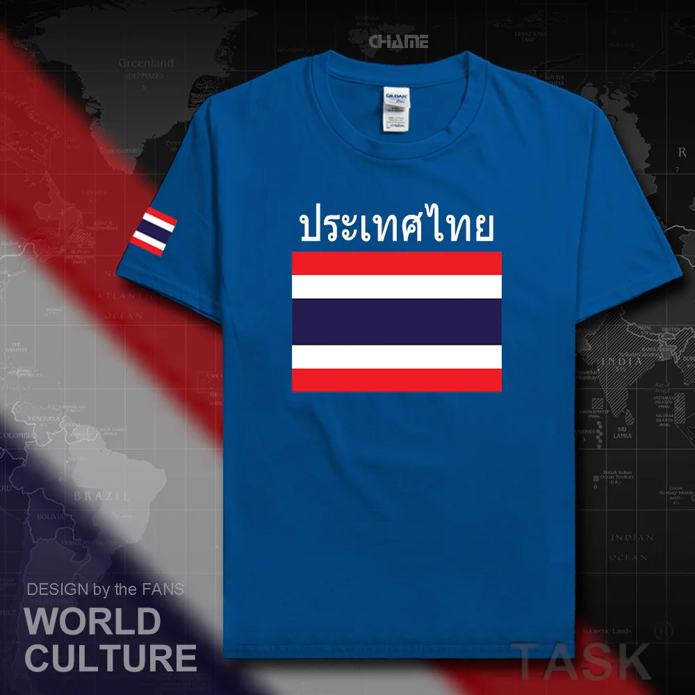 Thailand men t shirts 2017 jerseys nation team tshirt cotton t-shirt meeting fitness brand clothing tee Thai country flags TH