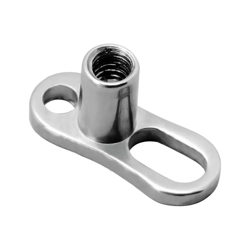 G23 Titanium 14G 16G Micro Dermal Anchor Base Skin Diver Piercing Dermal Implants Jewelry 16g/1.2mm Inner Of Thread