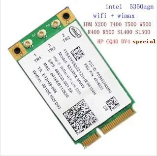 

Intel 5350AGN FRU 43Y6533 SPS 466238-001 для t400 x200 r400 HP CQ40
