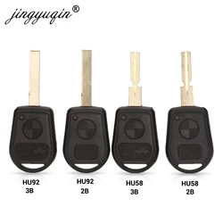 Jingyuqin 2/3 pulsante chiave a distanza Shell misura per BMW E31 E32 E34 E36 E38 E39 E46 Z3 Z4 custodia Fob 3 BTN Uncut Key Fob Case