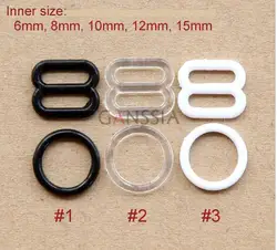 20pcs/lot (5 sizes) Good Quality Bra Buckles Inner Plastic Buckle Underwear Accessory Buttons (ss-3050)