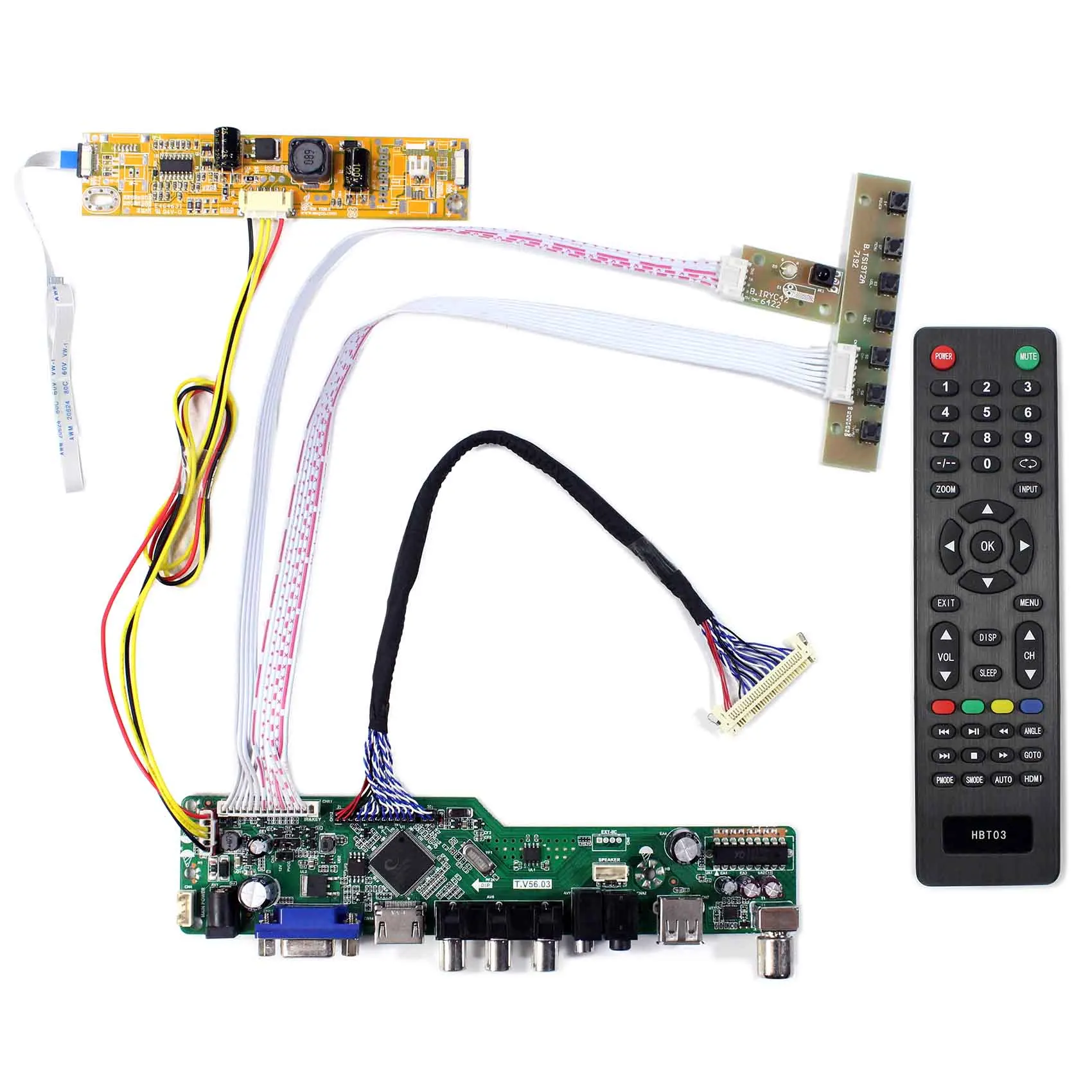 HD MI VGA CVBS RF LCD Driver Board For 21.5