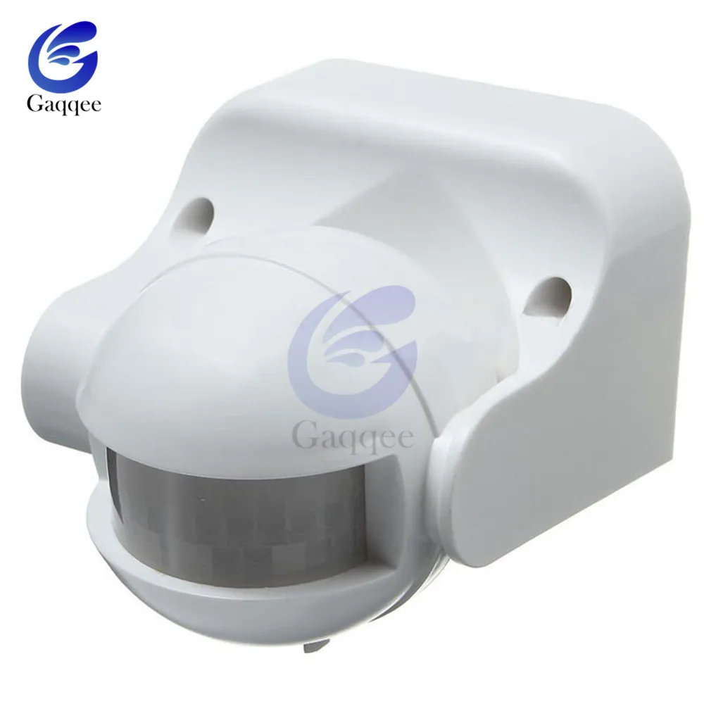 AC 220V-240V 110V 180 Degree Outdoor IP44 Security PIR Infrared Motion Sensor Detector Movement Switch Max 12m 50Hz 3-2000LUX