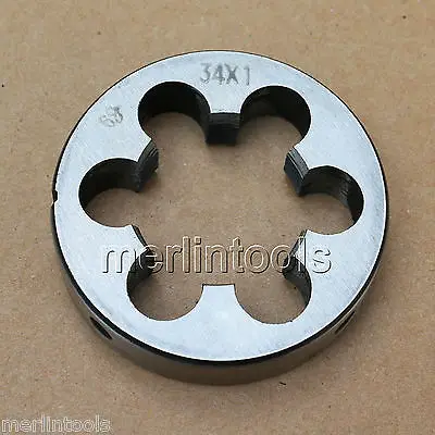 34mm x 1 Right hand Thread Die M34 x 1.0mm Pitch