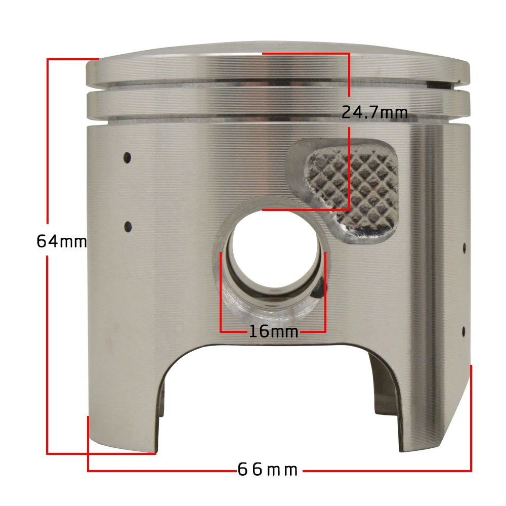 200cc Motorcycle Piston Ring Piston Dia 66mm 66.25mm 66.5mm 66.75mm 67mm Pin Dia 16 Mm For KAWASAKI KDX200 KDX200SR KDX200R