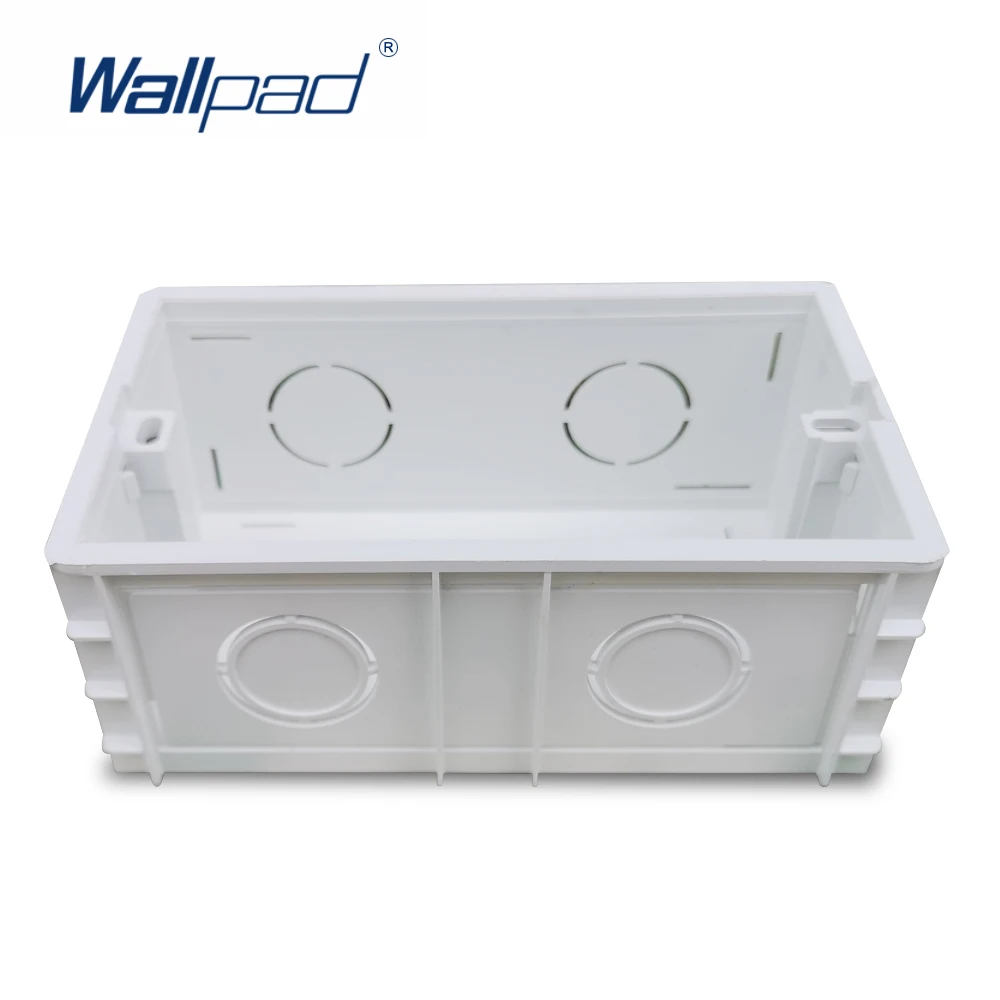 Wallpad 3x6 Double Wall Plate Mounting Box For UK BS Switch Socket 146 x 86 mm Size Panel