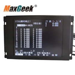 Maxgeek LCD Panel for Mitsubishi MDT962B-1A BM09DF MDT962B M64 E60 CNC CRT Monitor + Upgrading Button