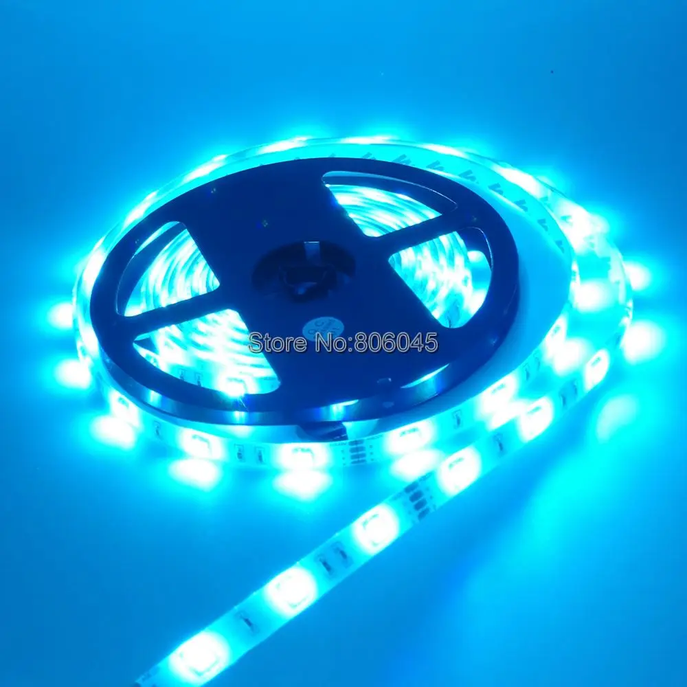 Imagem -06 - Fita de Led 5m 12v dc Smd 5050 30led m 150leds Ip20 Ip65 à Prova Dágua Branco Quente 5050 Rgb Flexível Faixa de Led