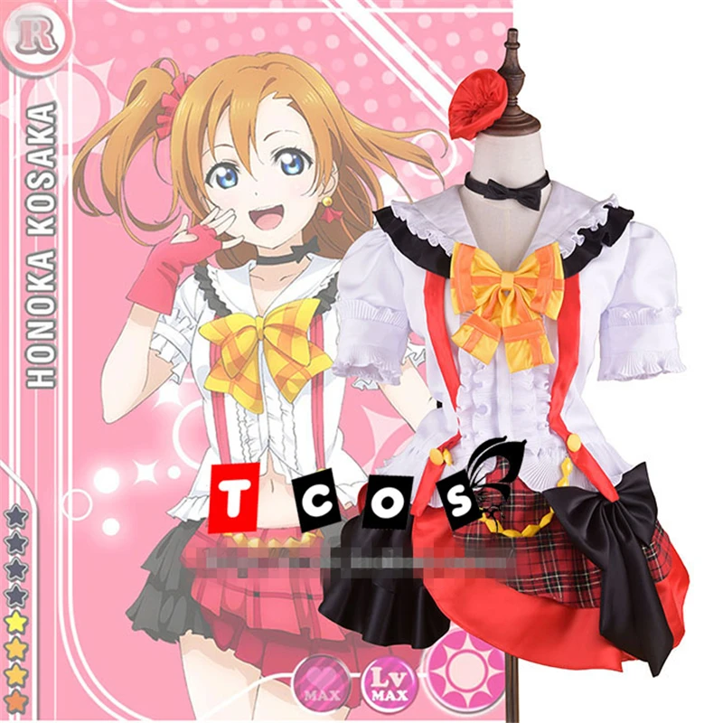 

love live KOSAKA HONOKA school idol maid cosplay costume Halloween anime dress free shipping