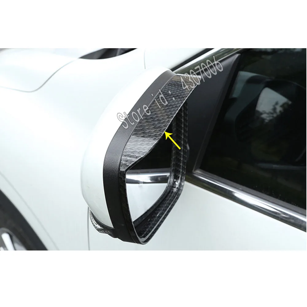 For Renault Kadjar 2016 2017 2018 2019 2020 Eyebrow Sticker Rear View Side Glass Mirror Trim Frame Rain Shield Sun Visor Shade